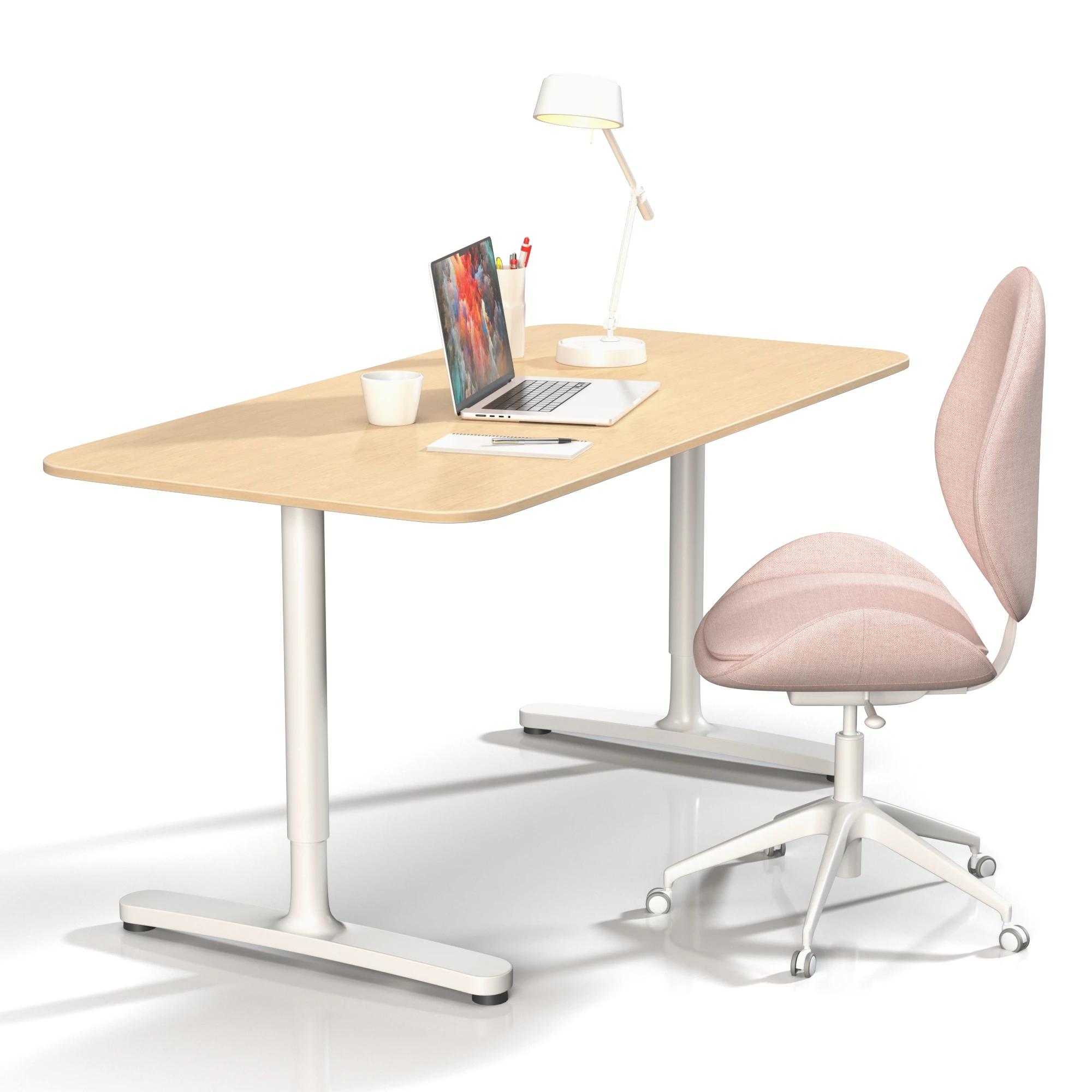 Office Set 04 3D Model_03